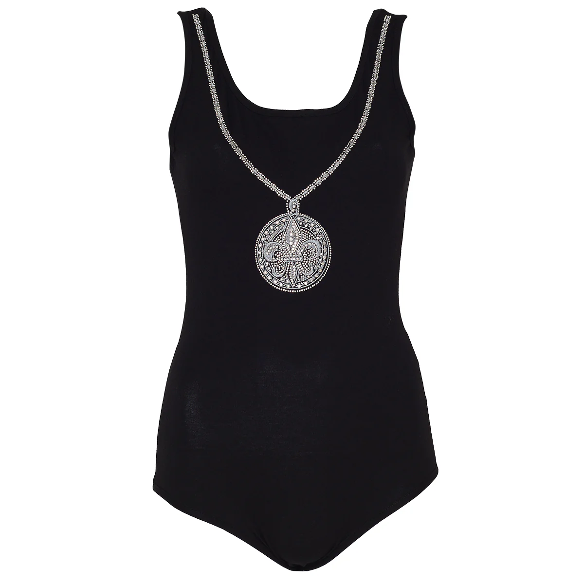 Medaillon Party Body Schwarz