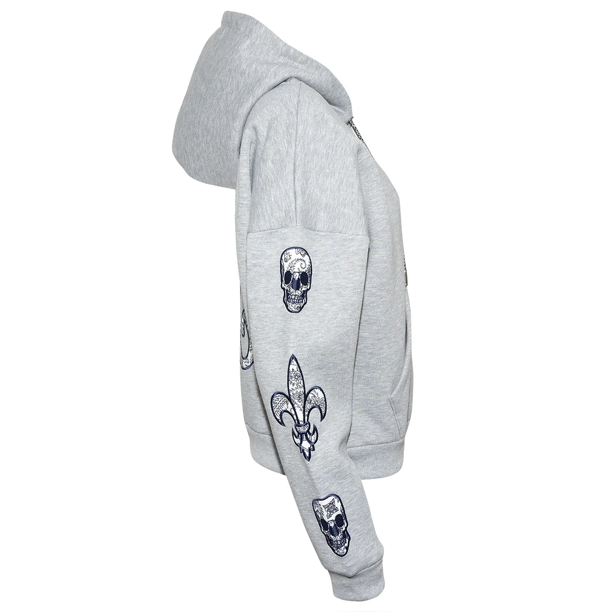 Patch Hoodie Davina Grau - Image 3
