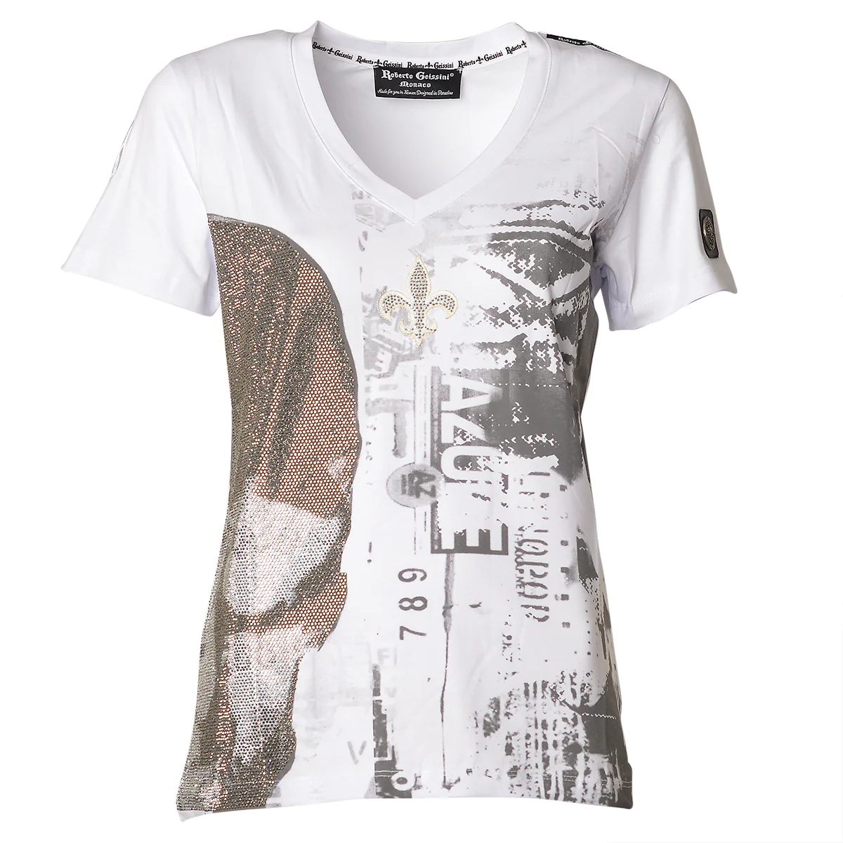 Half Skull T-Shirt Weiß