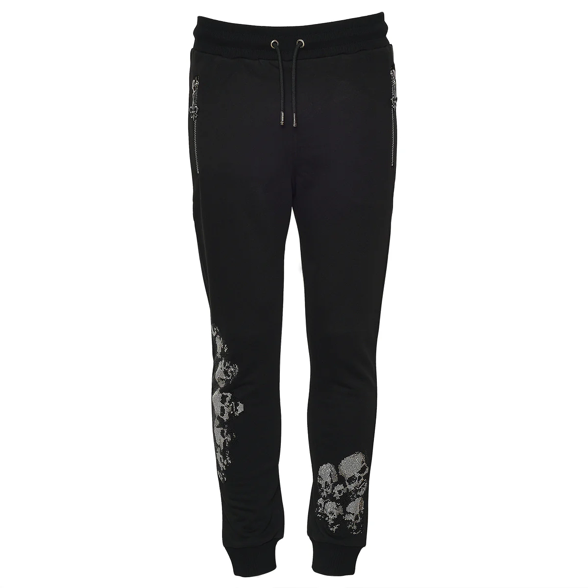 Little Silver Skull Jogginghose Schwarz
