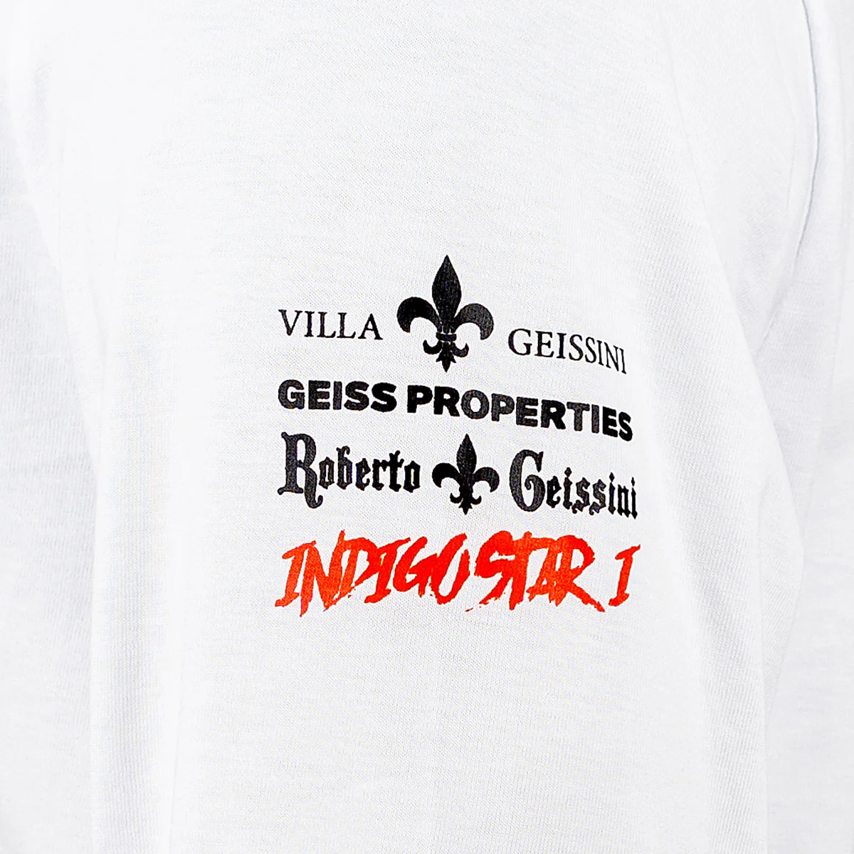 Indigo Star Crew T-Shirt Weiß - Image 3