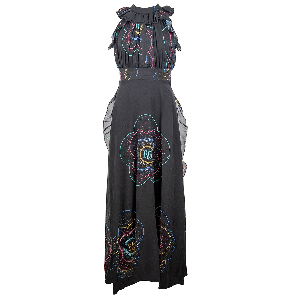 Kleid Diamant-Flower-Lang