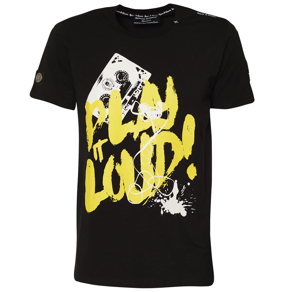 Play It Loud T-Shirt Schwarz Gelb