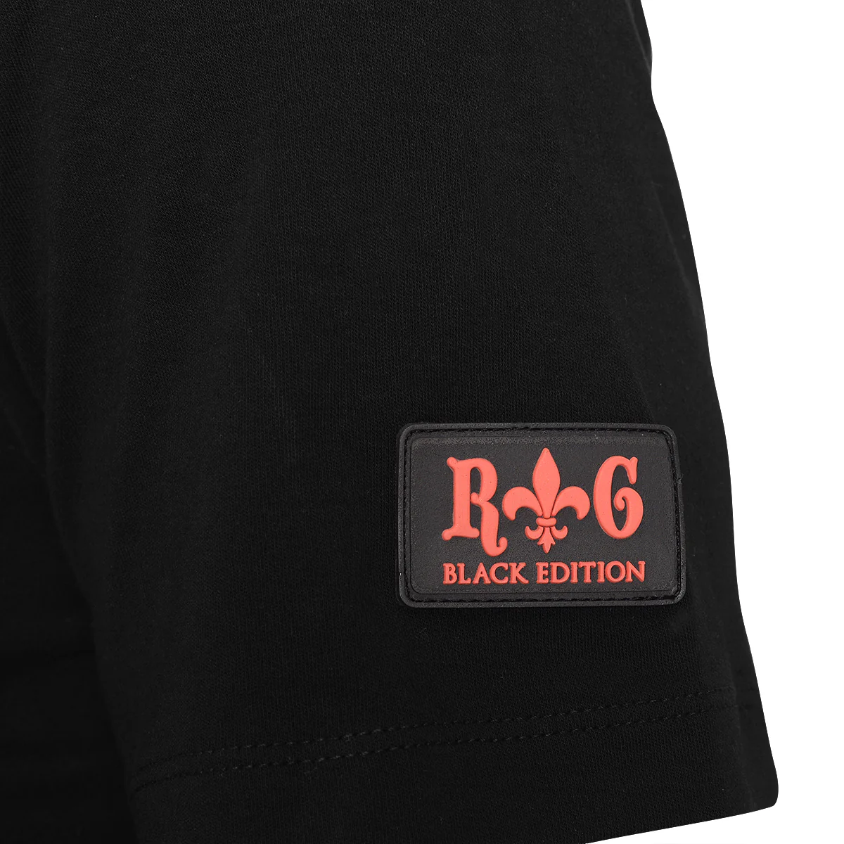 Stitched Skull T-Shirt Schwarz Orange - Image 4