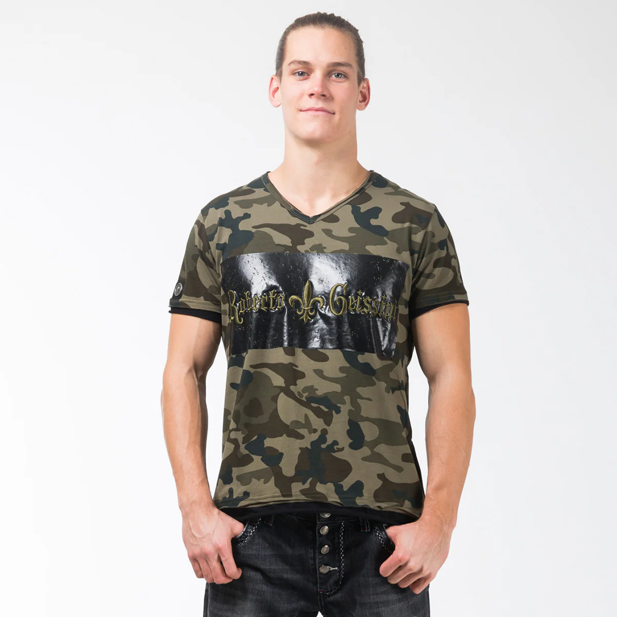 Camouflage T-Shirt Grün